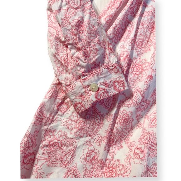 Victoria’s Secret Cottage Core Cotton Pink Floral Dress with Elastic Waist Sz 6 - Picture 5 of 10